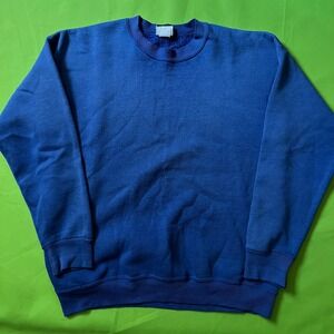 90s Vintage Lee Sturdy Sweats Heavyweight Crewneck Sweatshirt Blue Mens XL